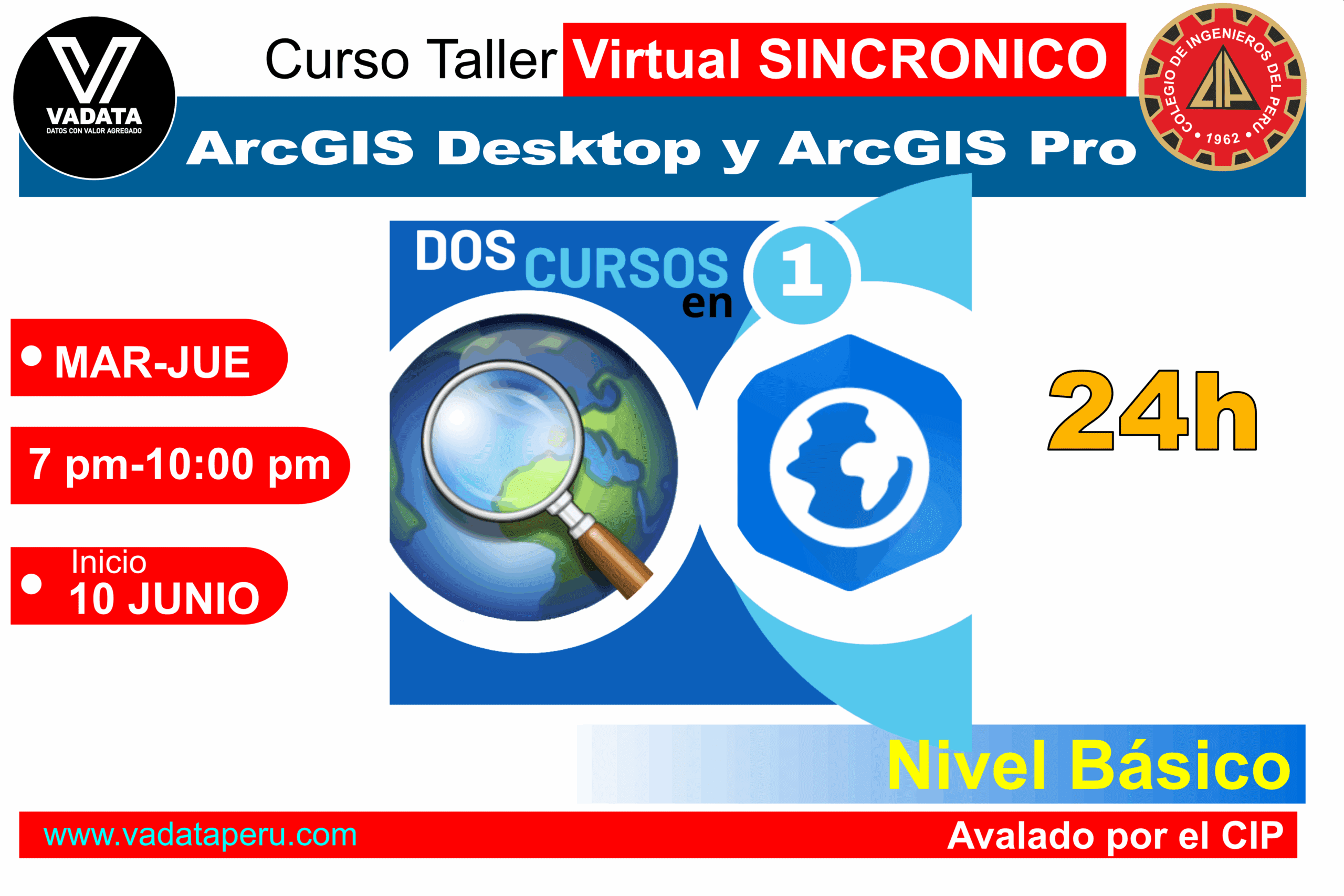 Curso Taller de ArcGIS Desktop y ArcGIS Pro nivel básico